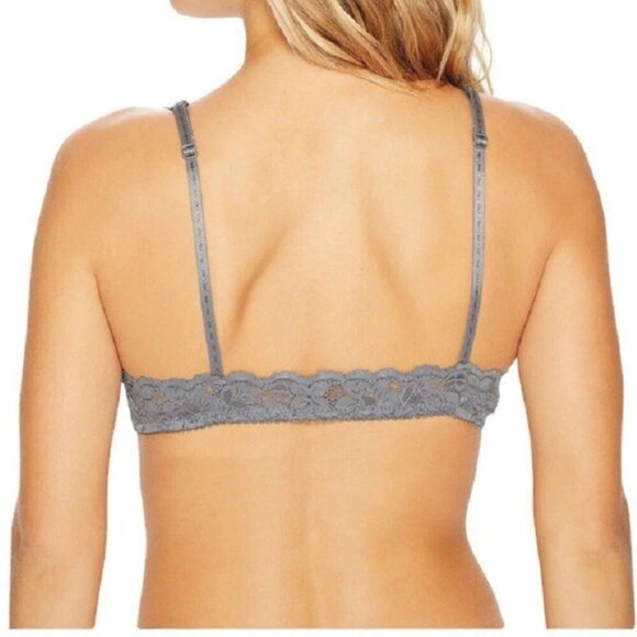 Free People Intimately Front Strap Triangle Bra in Carbon NWT XS - Picture 3 of 6